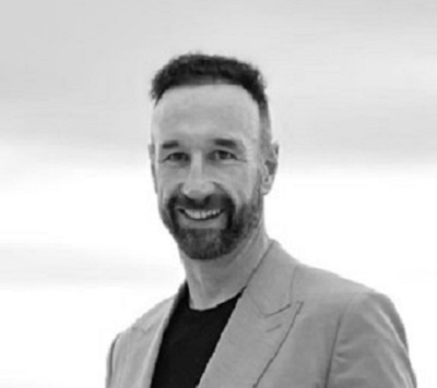 Black and white image of Andy Holt, the founder and managing director of REBIM.